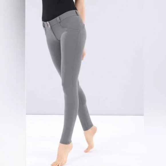 Freddy WR.UP Shapewear Mid Rise Gray Skinny Leggings Size Medium - Picture 2 of 10